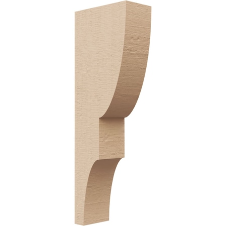 Ekena Millwork 2"W x 4"D x 12"H Thin Ridgewood Rough Cedar Woodgrain TimberThane Corbel, Primed Tan CORUR02X04X12RIDRCPR